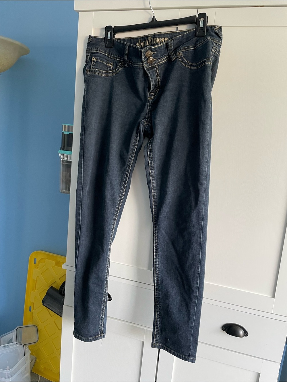 Wallflower Dark Indigo Skinny Jeans